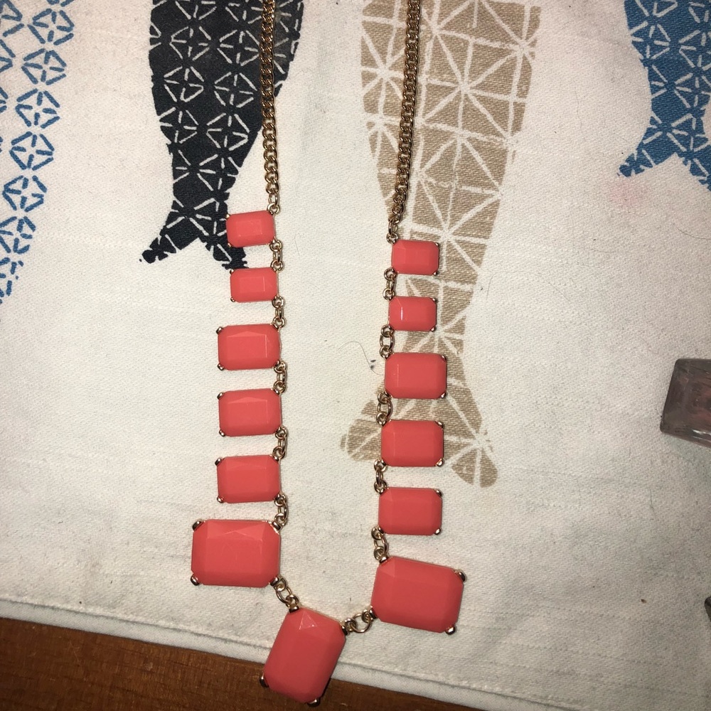 Coral statement necklace